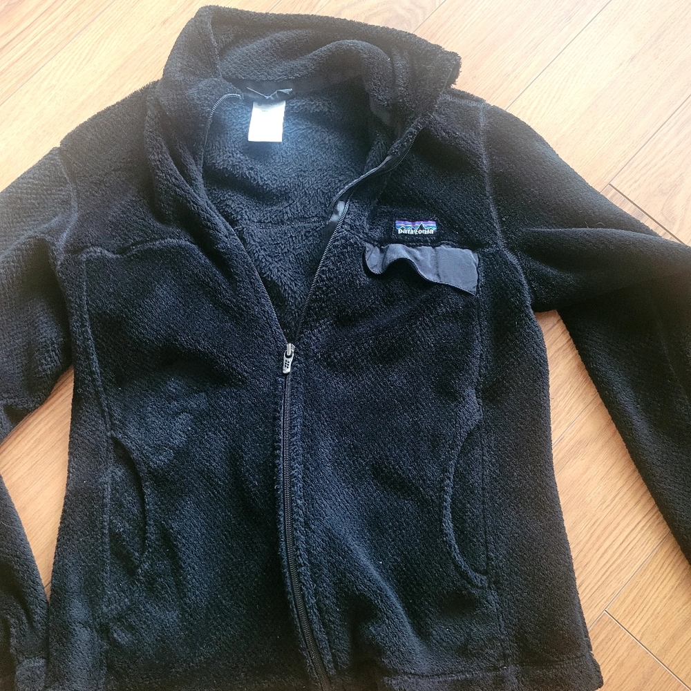 Black Fleece Zip-Up Jacket PATAGONIA